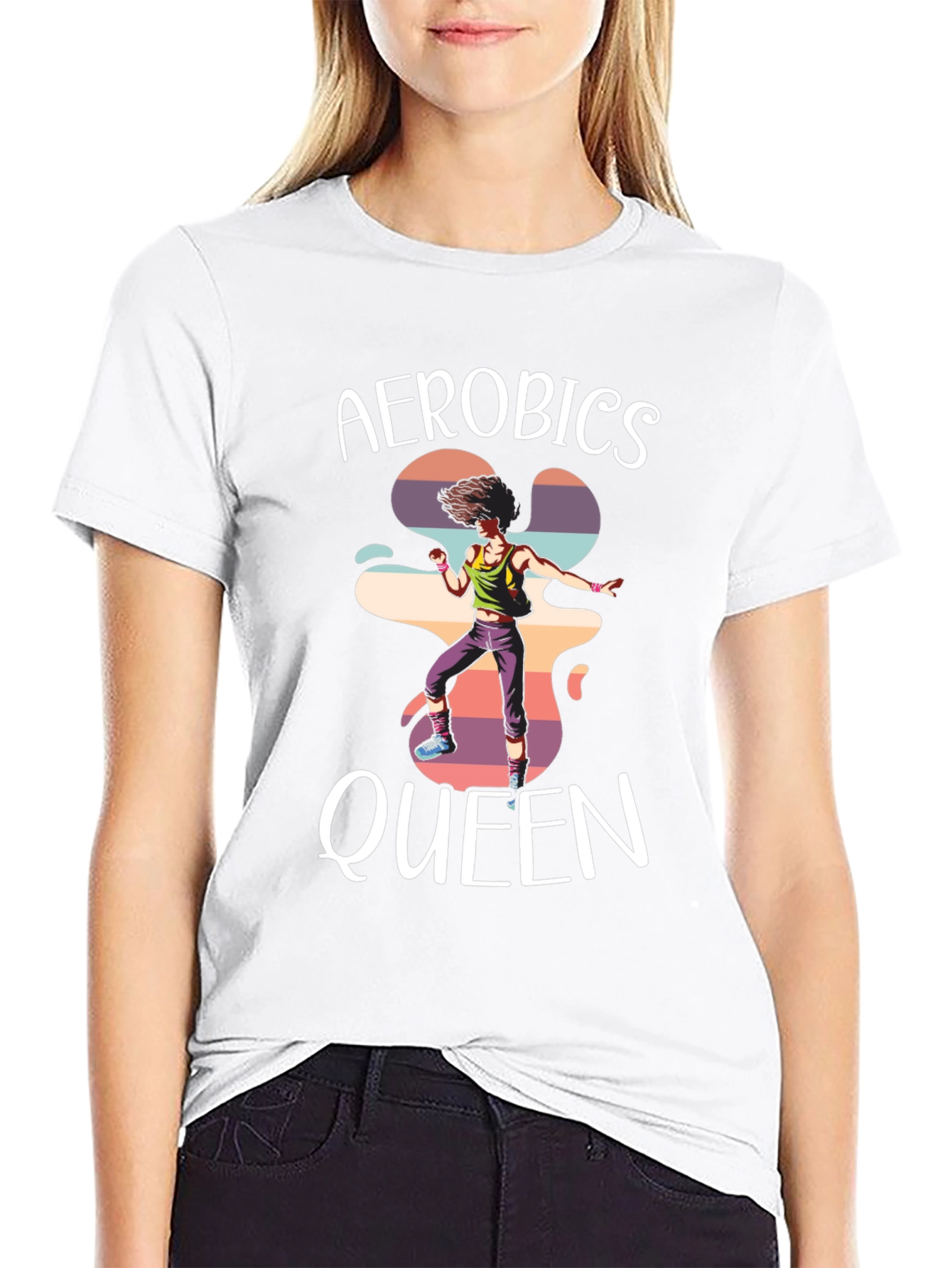 Aerobics Queen T-Shirt - Retro Style