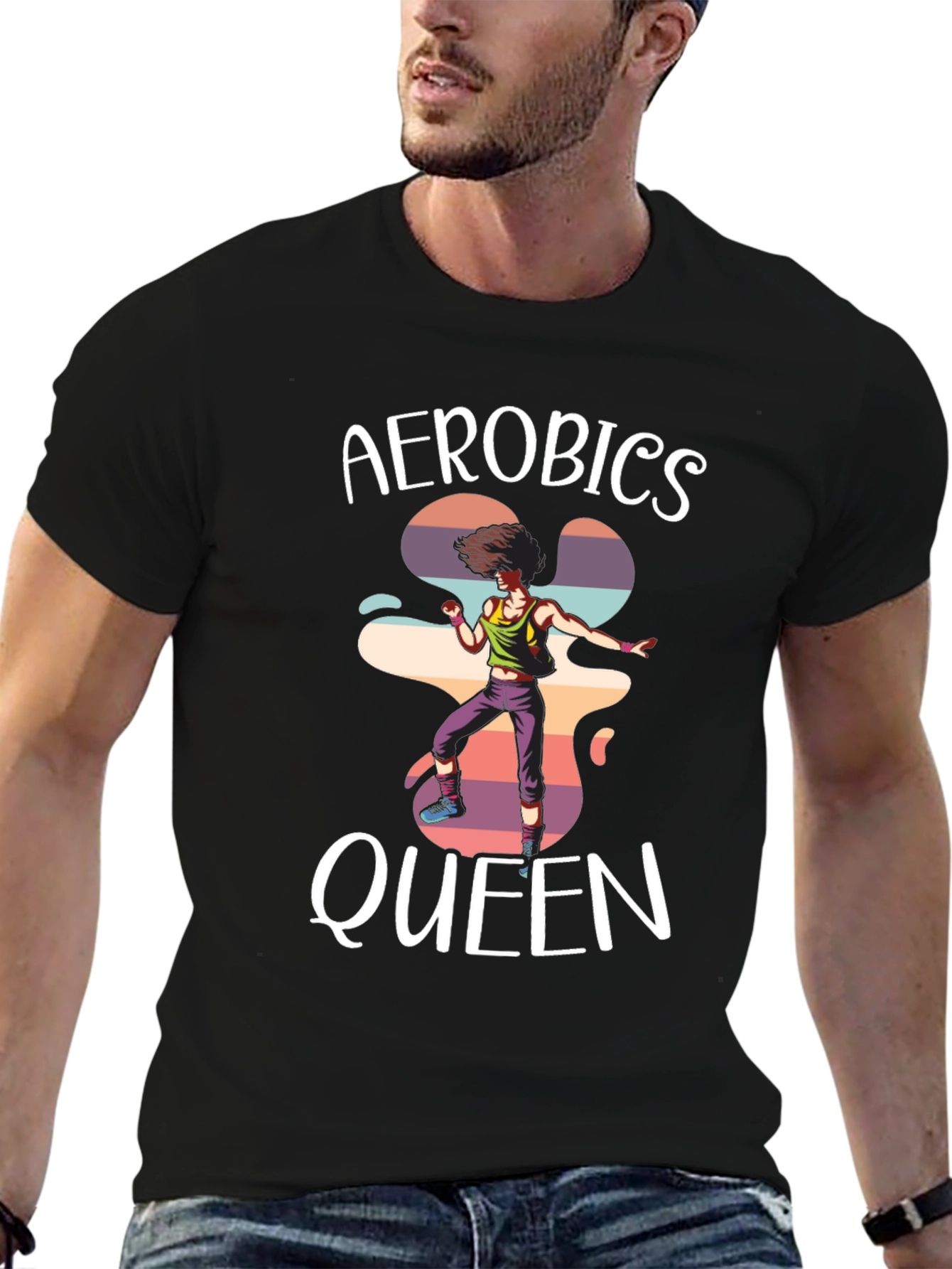 Aerobics Queen T-Shirt - Retro Style