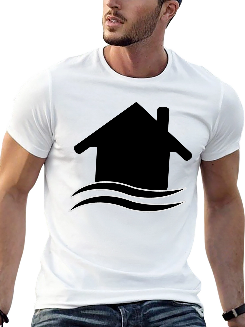 House by the Water T-Shirt - Unique Graphic Tee