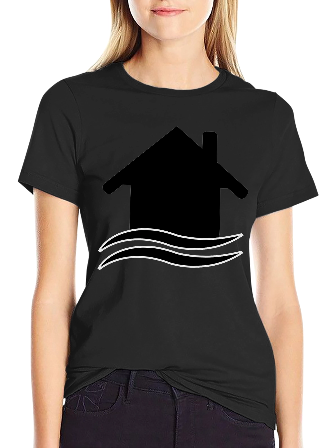 House by the Water T-Shirt - Unique Graphic Tee