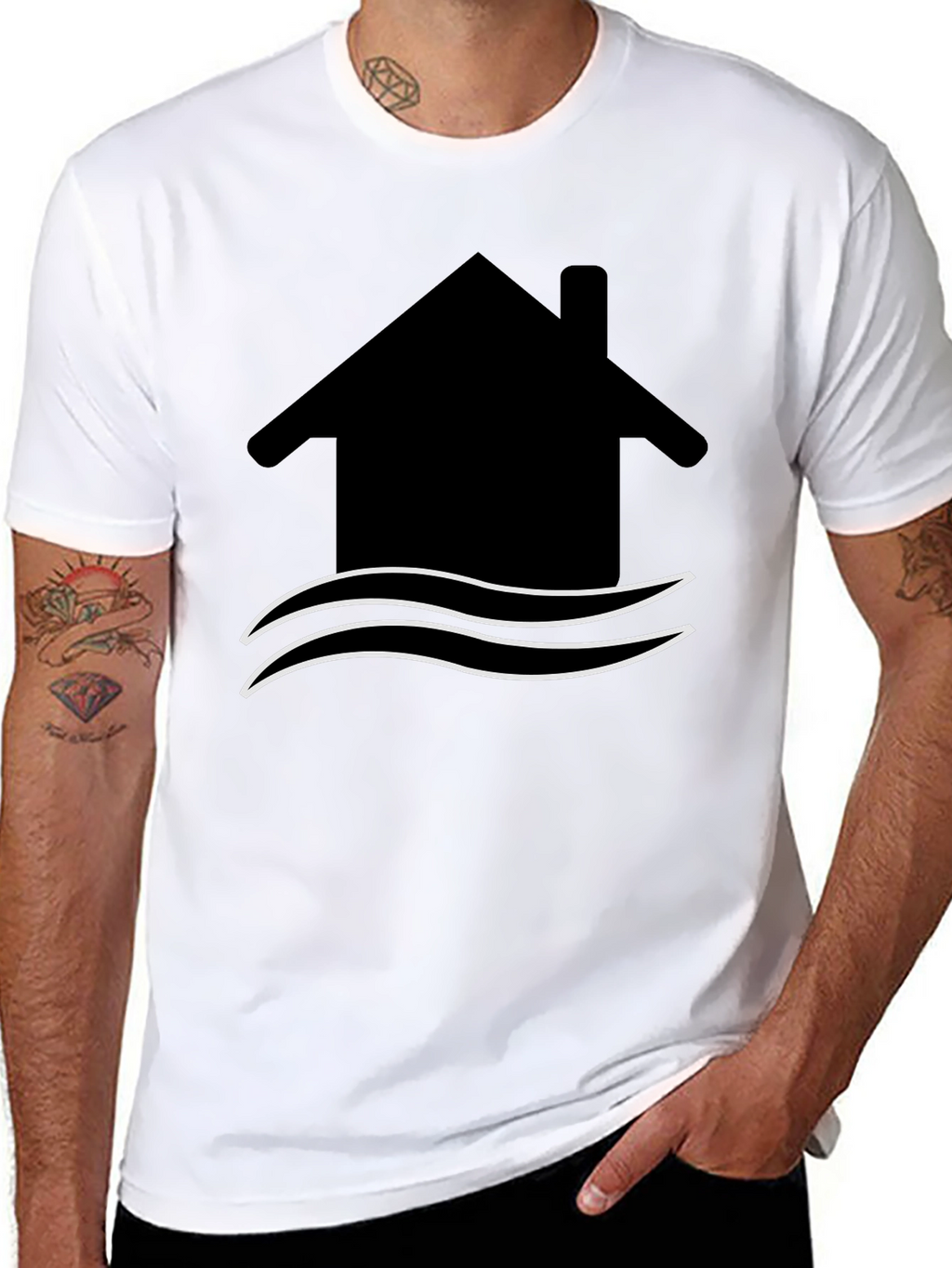 House by the Water T-Shirt - Unique Graphic Tee
