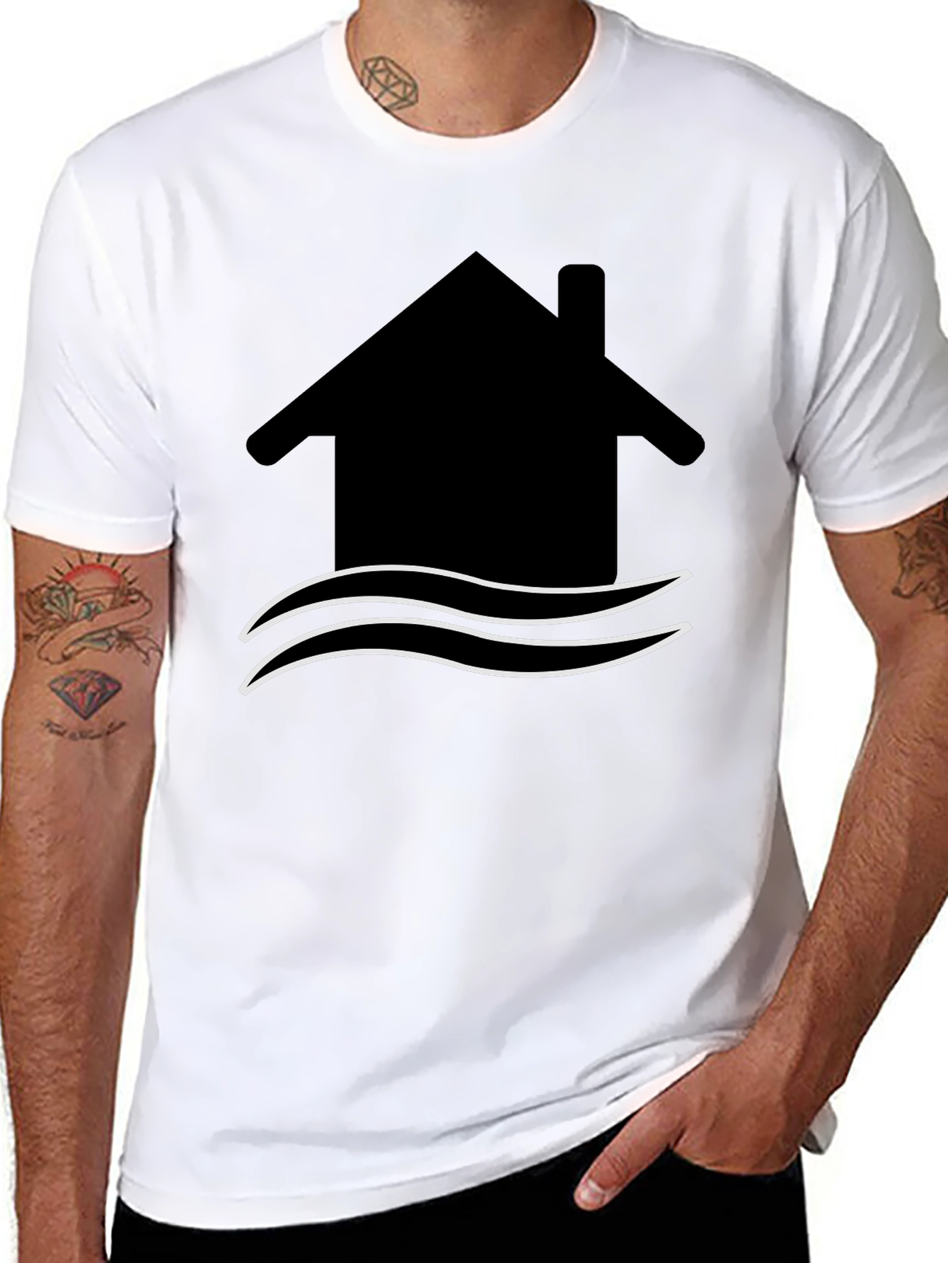 House by the Water T-Shirt - Unique Graphic Tee