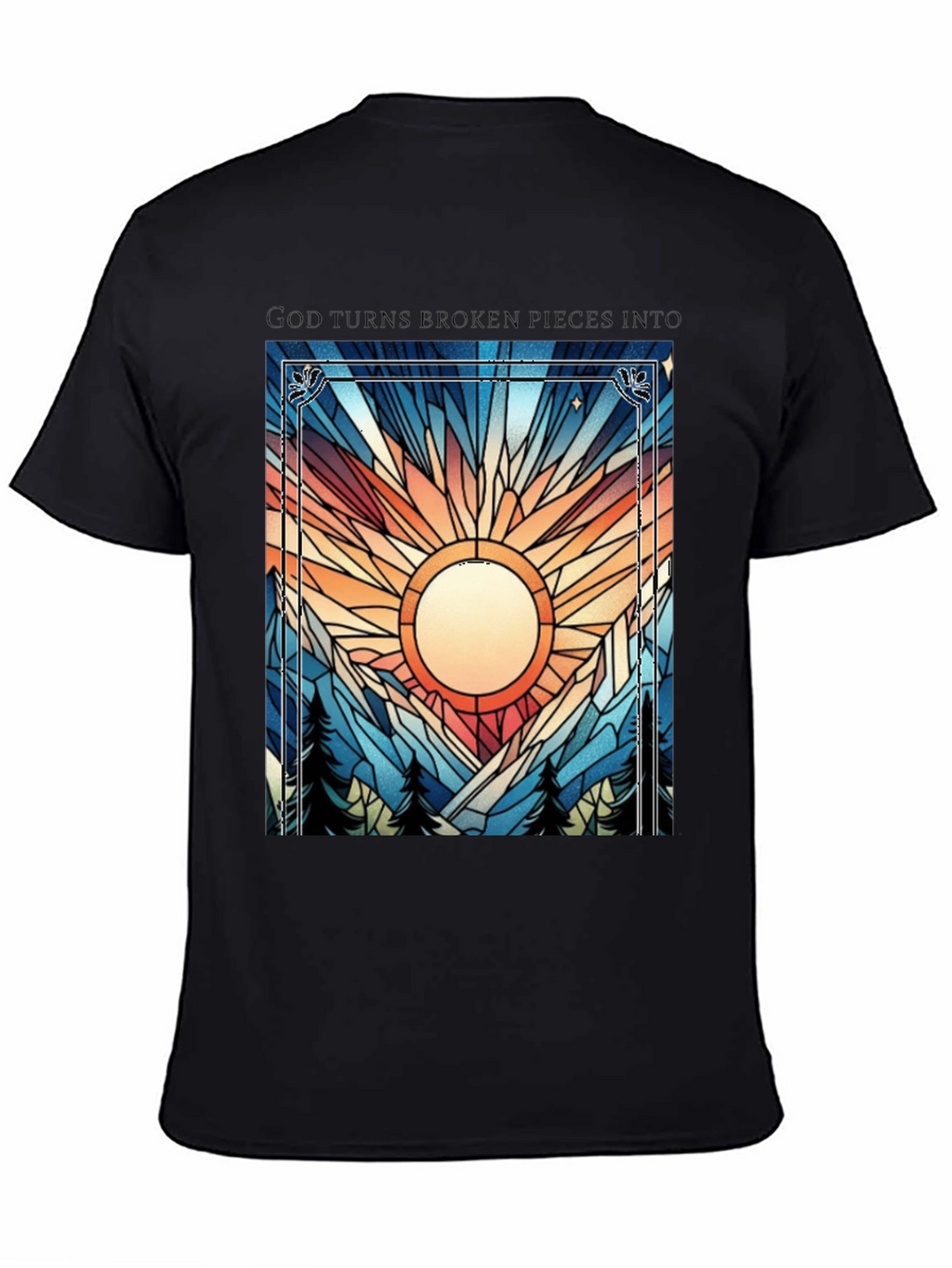 Broken Pieces Graphic Tee - Inspirational Design