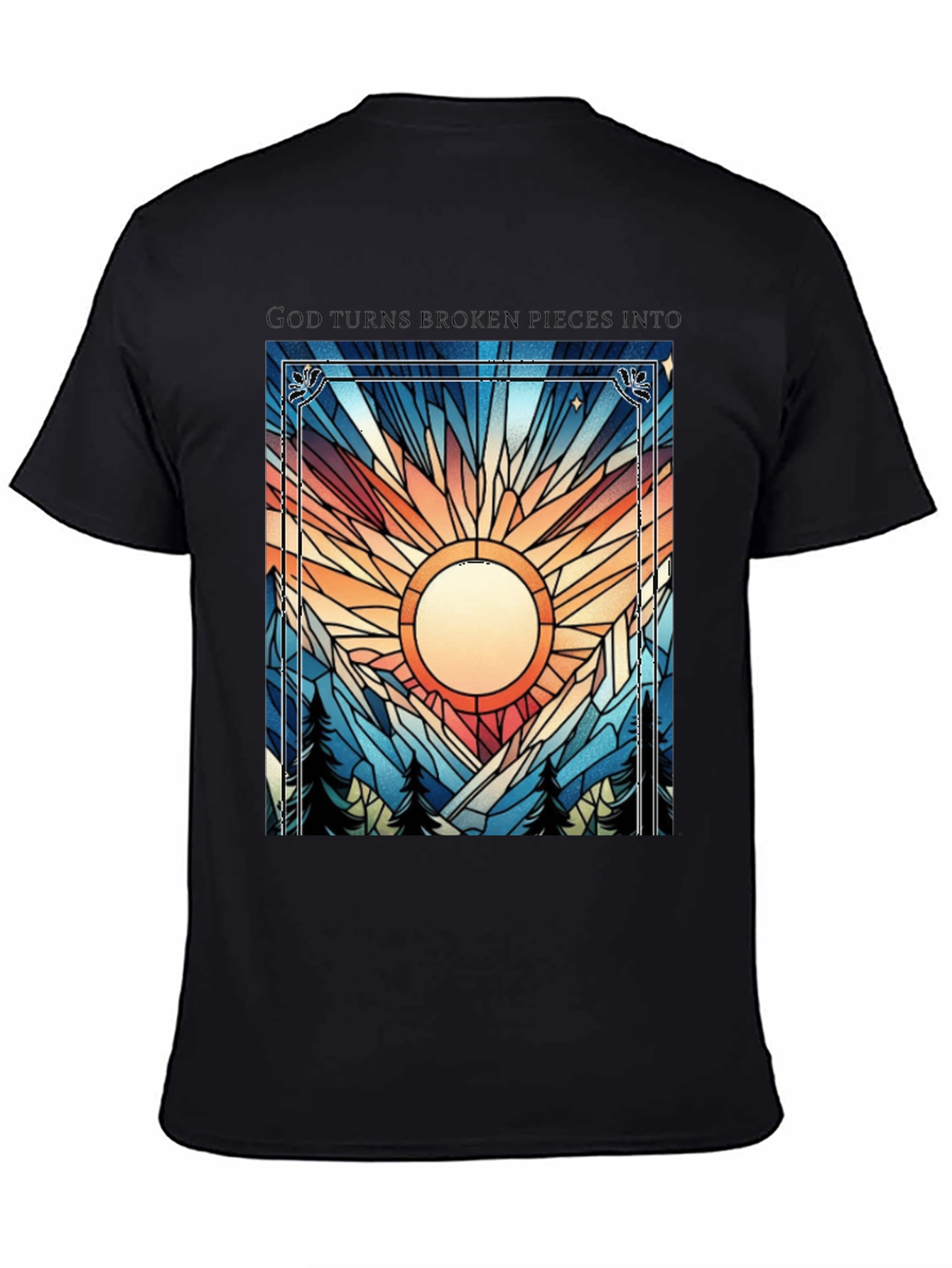 Broken Pieces Graphic Tee - Inspirational Design