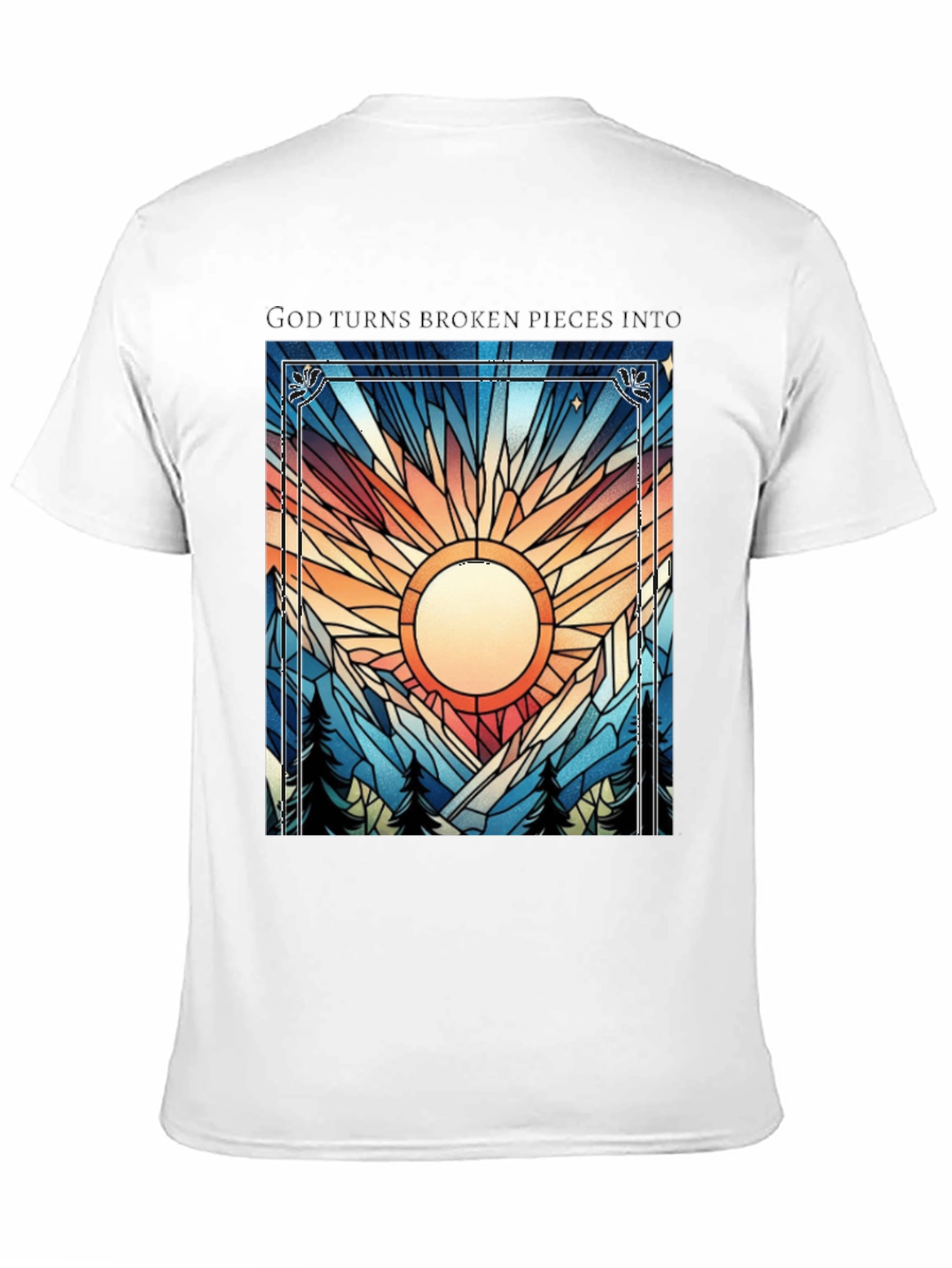 Broken Pieces Graphic Tee - Inspirational Design