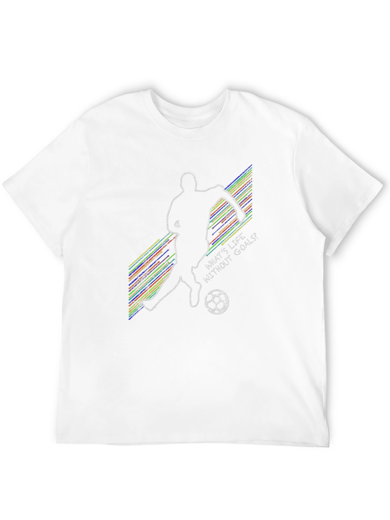 Soccer Life Goals T-Shirt Sporty Graphic Tee