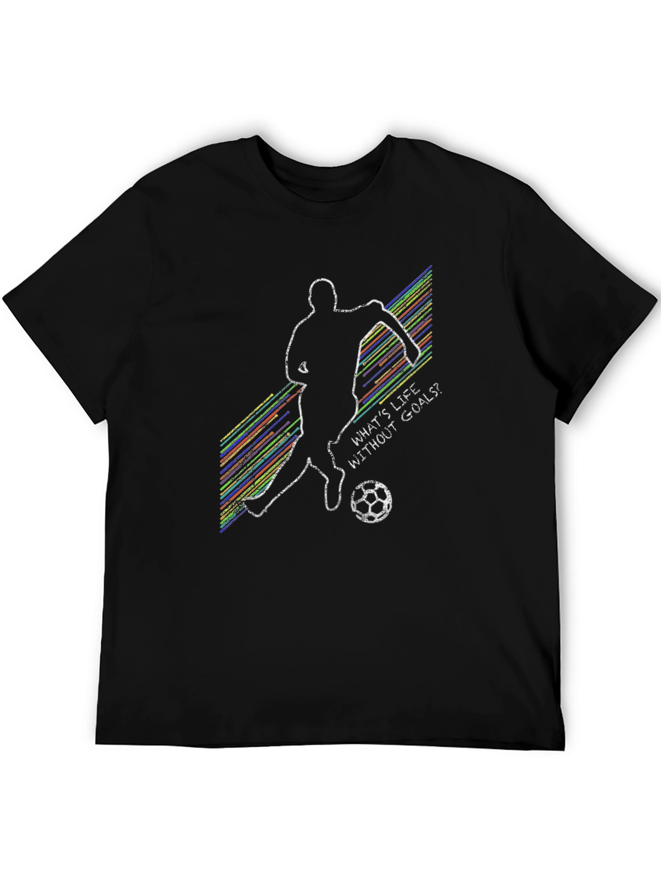 Soccer Life Goals T-Shirt Sporty Graphic Tee