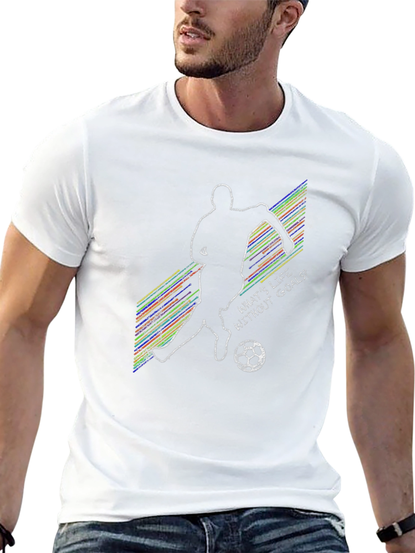 Soccer Life Goals T-Shirt Sporty Graphic Tee