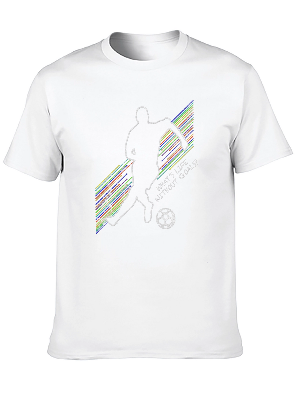 Soccer Life Goals T-Shirt Sporty Graphic Tee