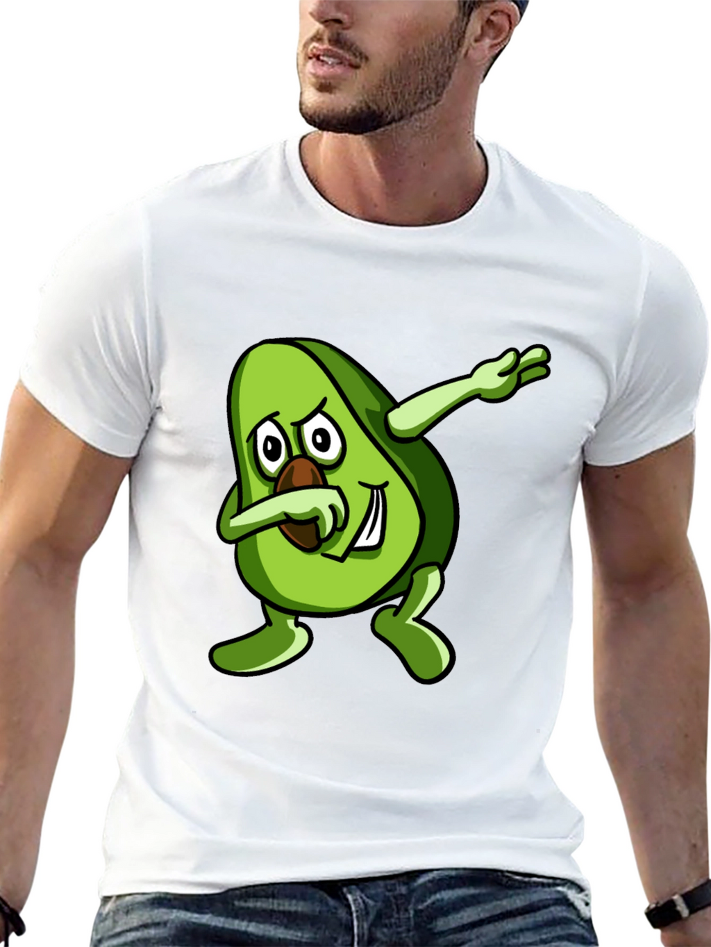 Dabbing Avocado Black T-Shirt - Trendy Graphic Tee