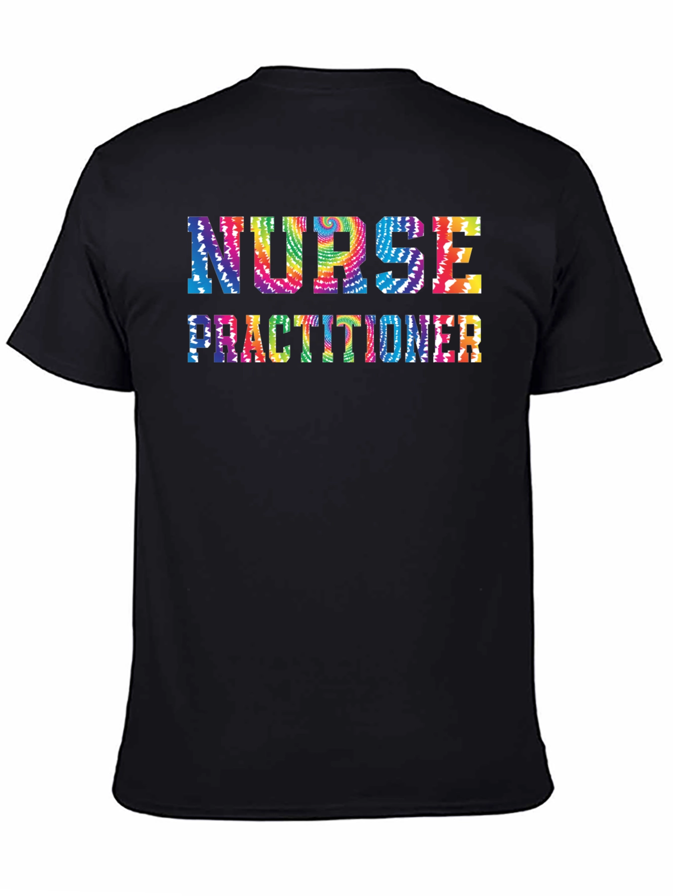 Nurse Practitioner Tie Dye T-Shirt Black