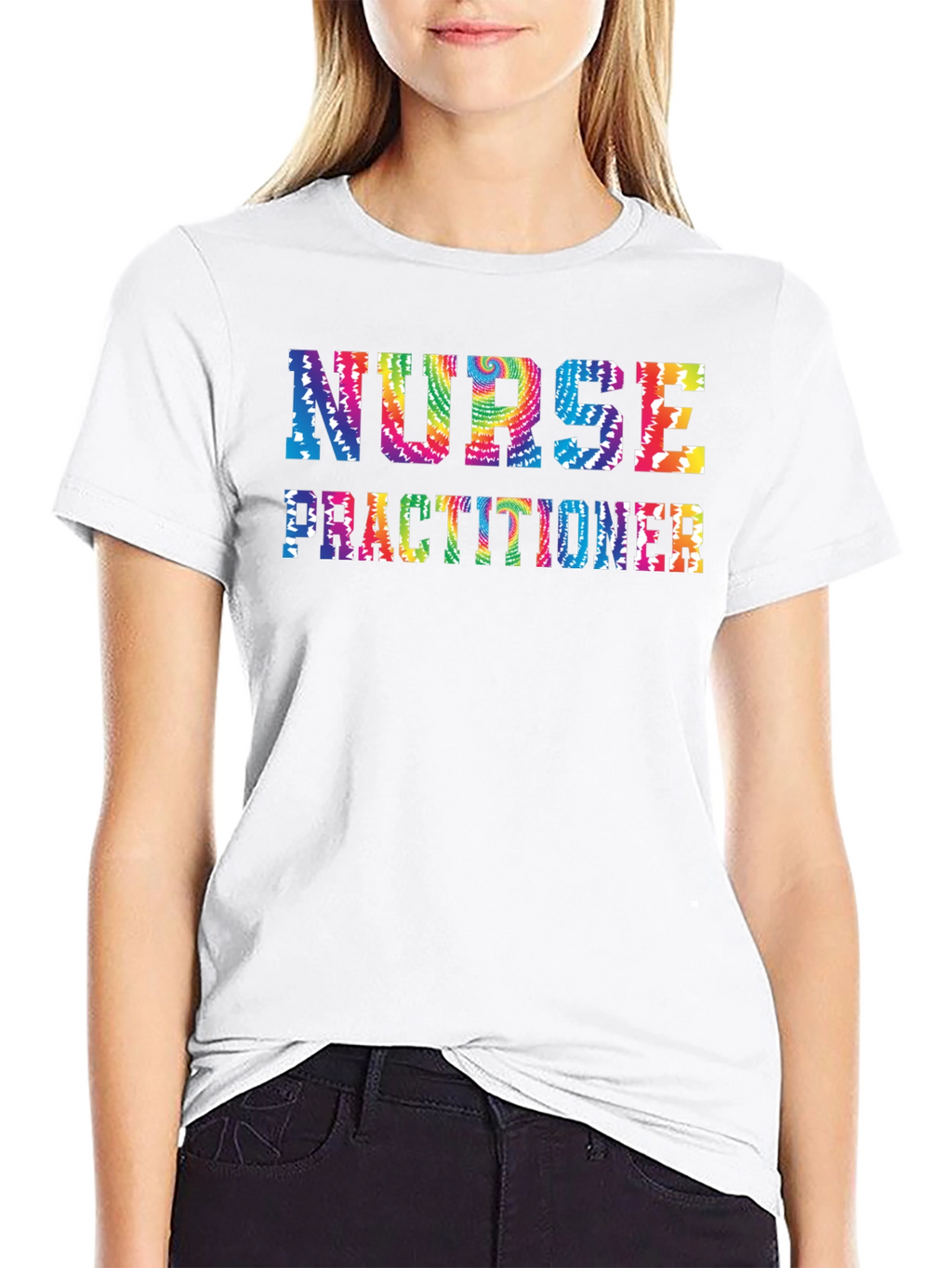 Nurse Practitioner Tie Dye T-Shirt Black