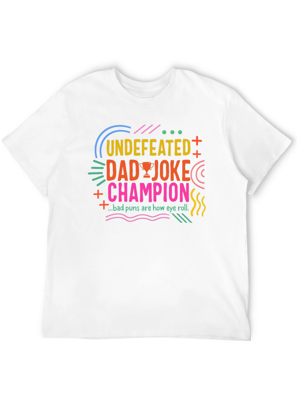 Undefeated Dad Joke Champion Black T-Shirt
