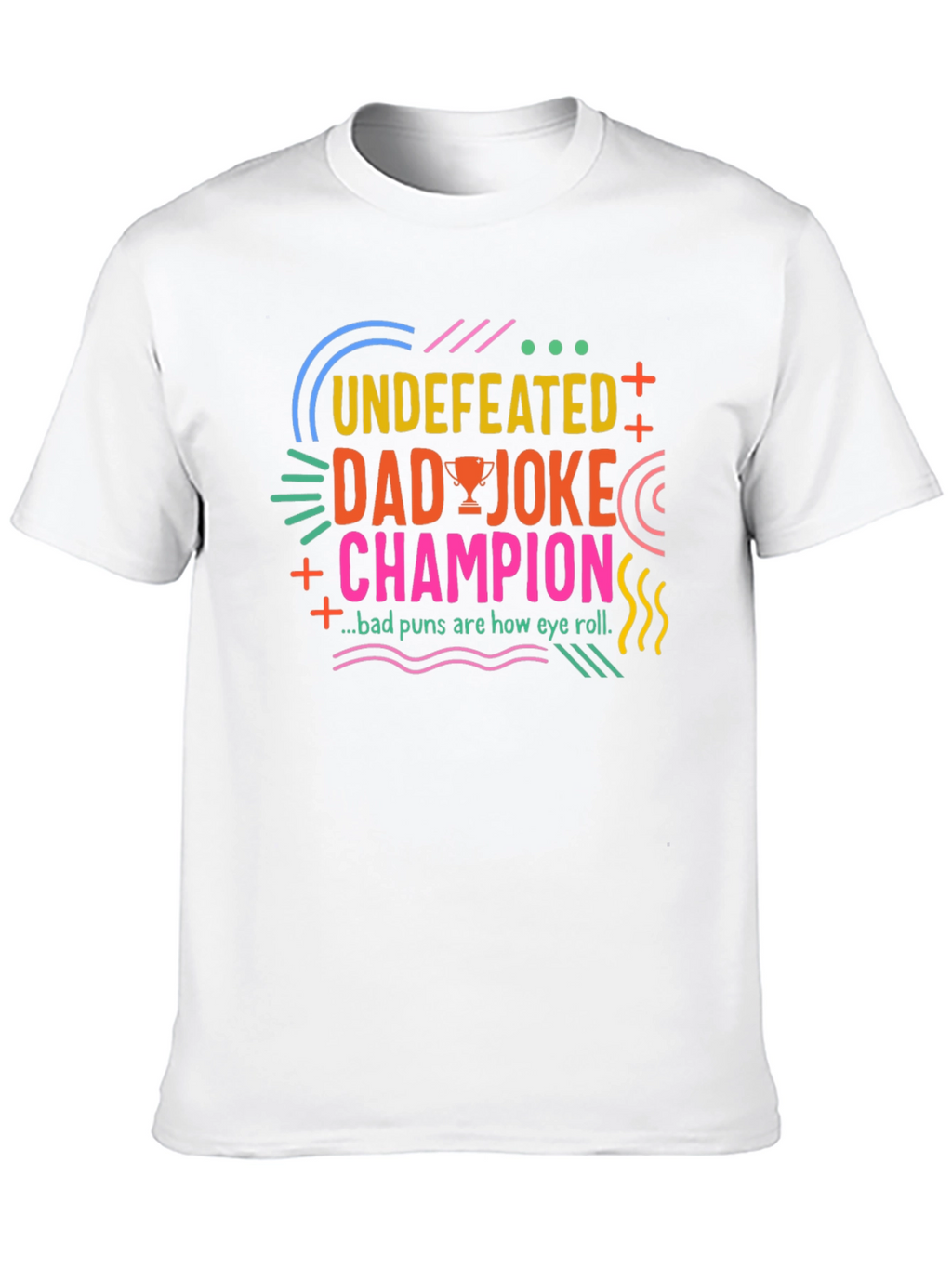 Undefeated Dad Joke Champion Black T-Shirt
