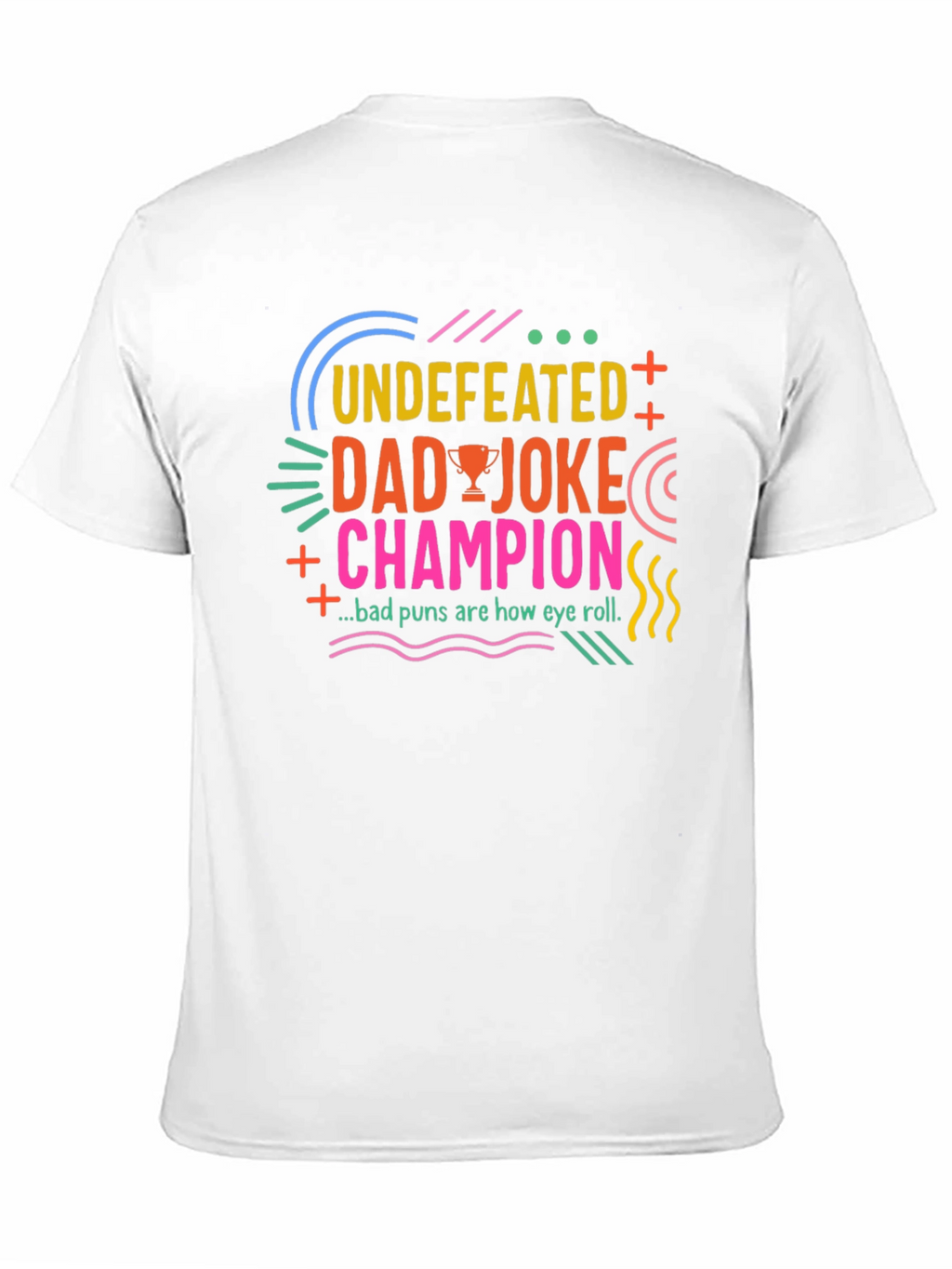Undefeated Dad Joke Champion Black T-Shirt