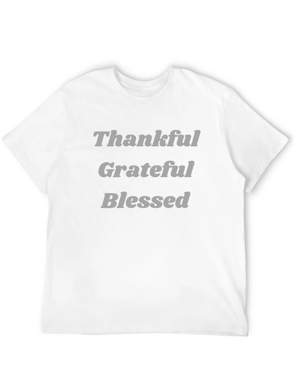 Thankful Grateful Blessed Black T-Shirt