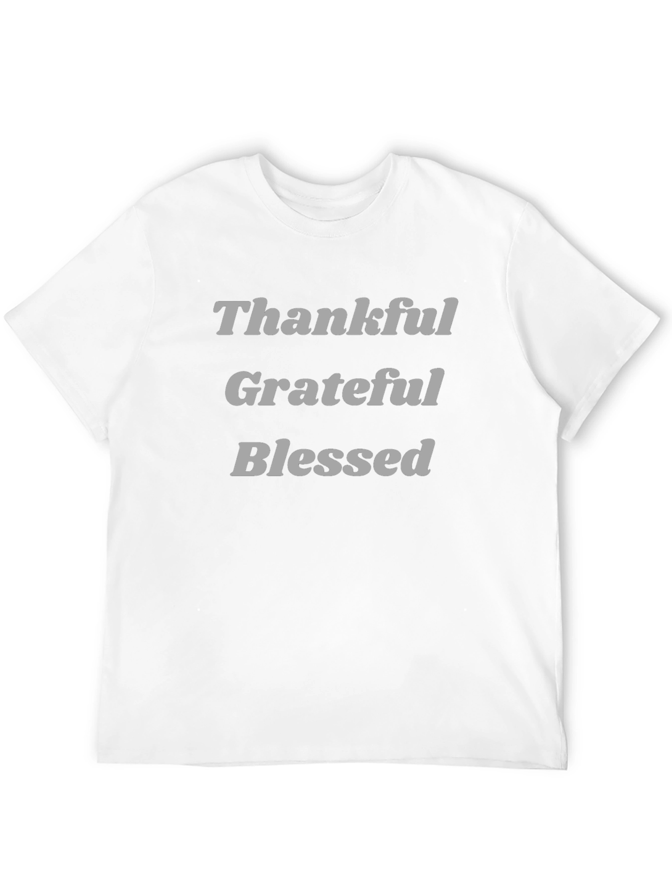 Thankful Grateful Blessed Black T-Shirt