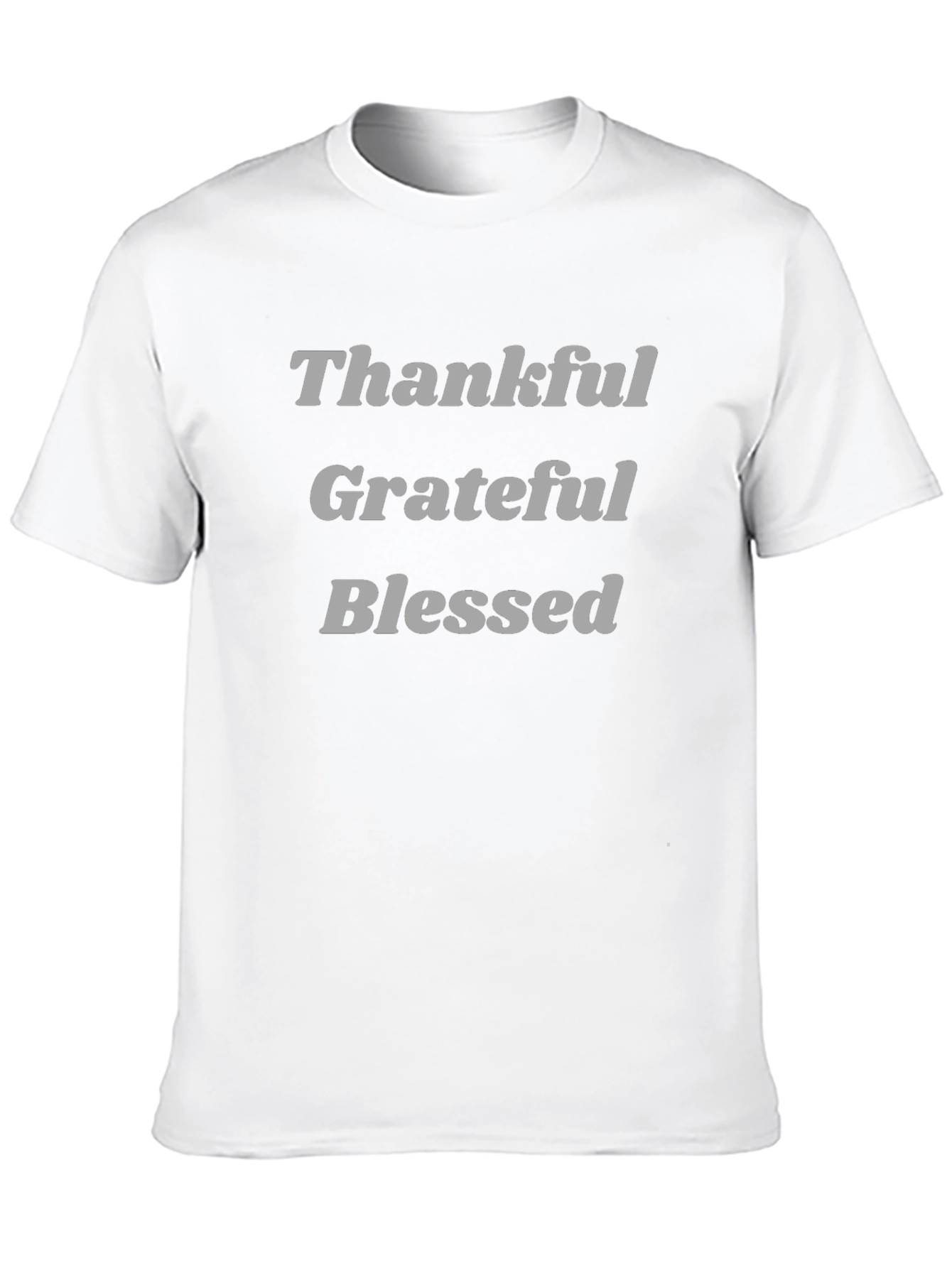 Thankful Grateful Blessed Black T-Shirt