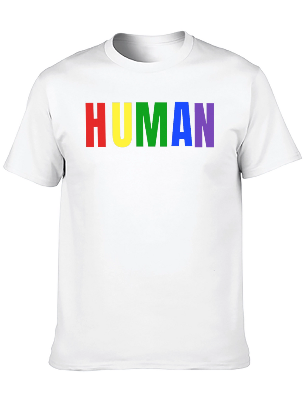 Rainbow HUMAN Graphic Tee - Pride T-Shirt