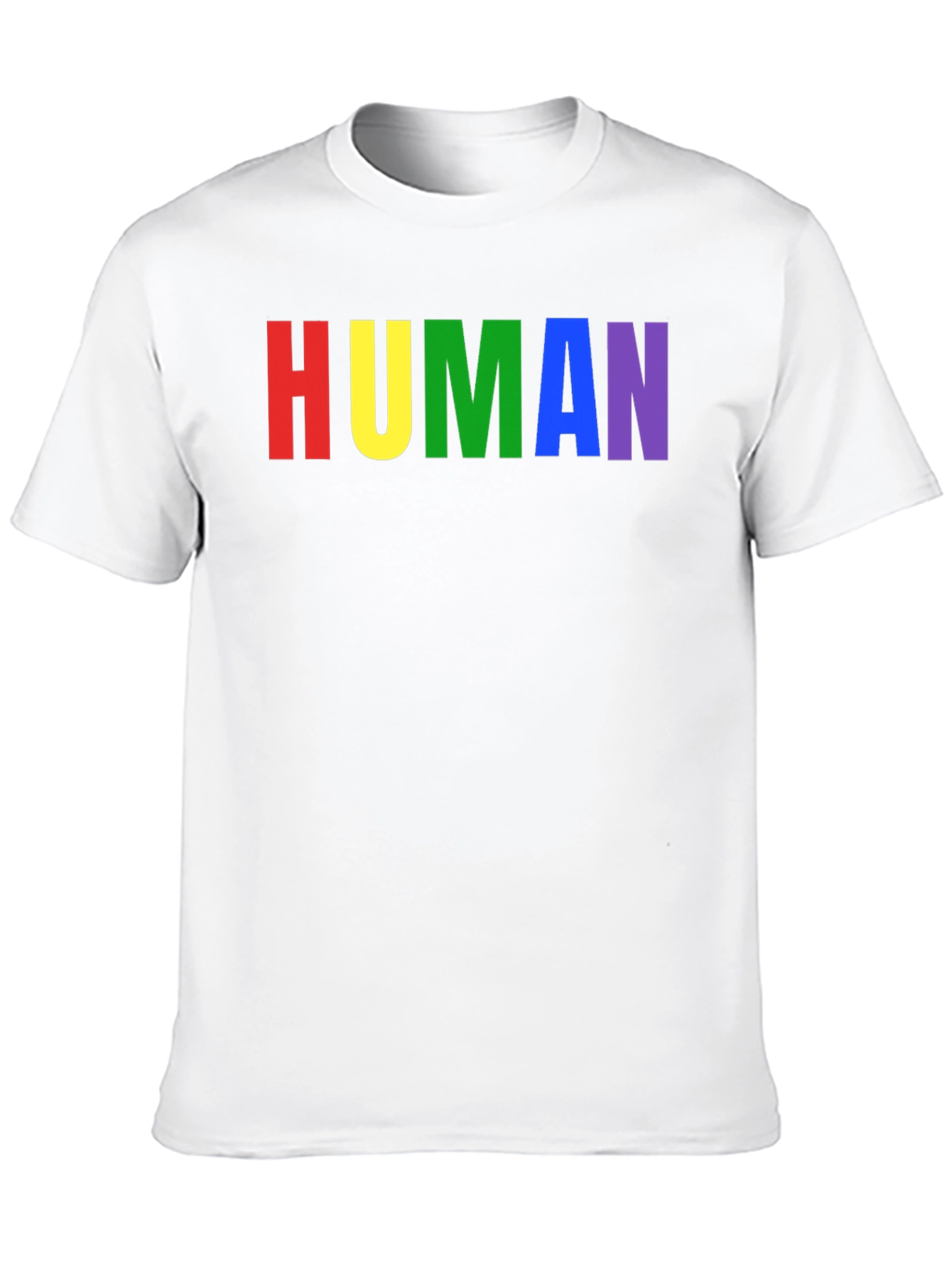 Rainbow HUMAN Graphic Tee - Pride T-Shirt