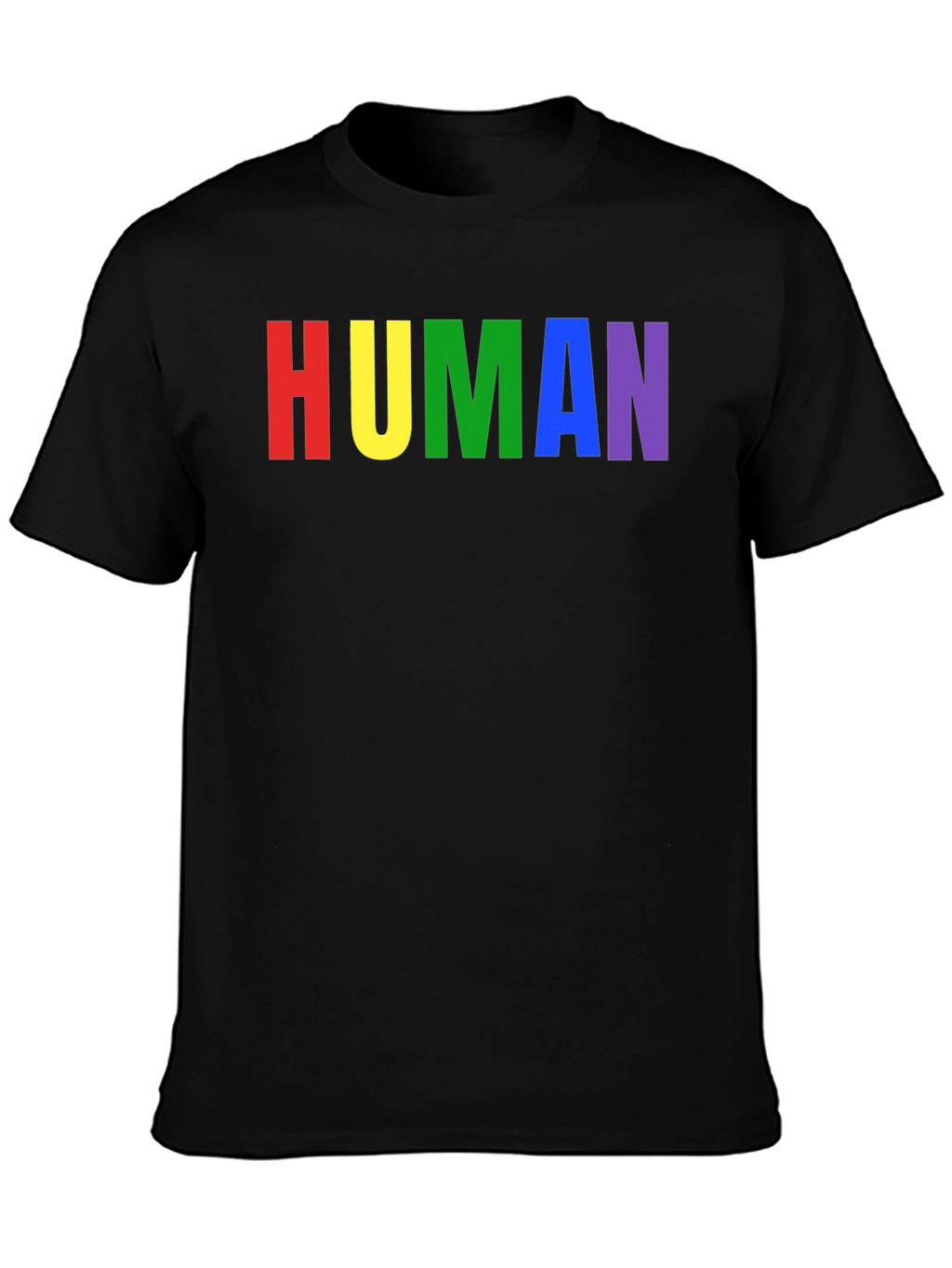 Rainbow HUMAN Graphic Tee - Pride T-Shirt