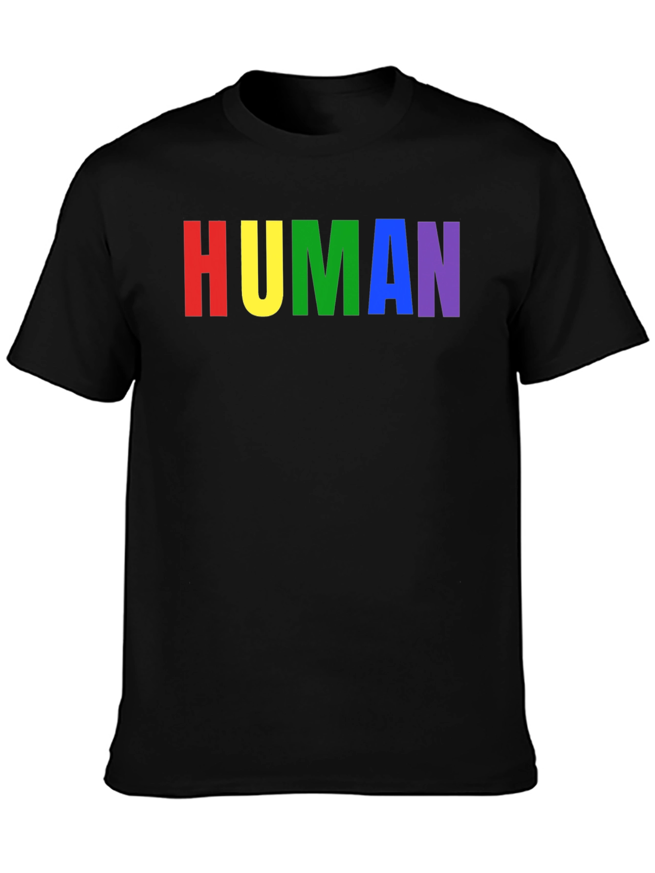 Rainbow HUMAN Graphic Tee - Pride T-Shirt