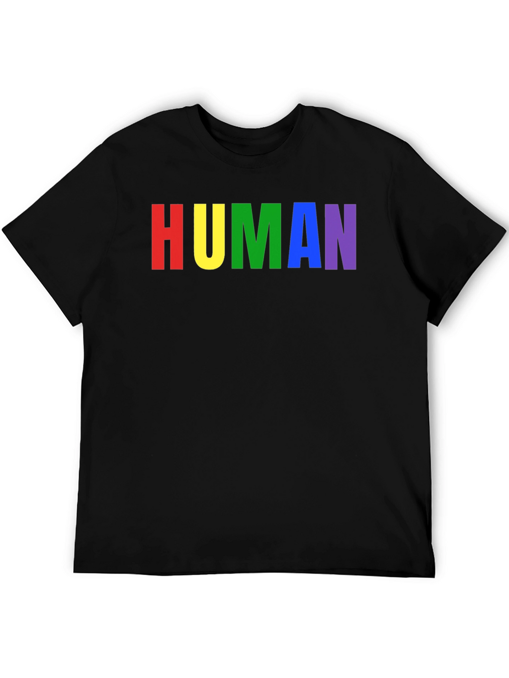 Rainbow HUMAN Graphic Tee - Pride T-Shirt