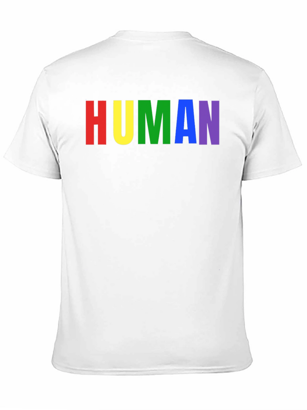 Rainbow HUMAN Graphic Tee - Pride T-Shirt