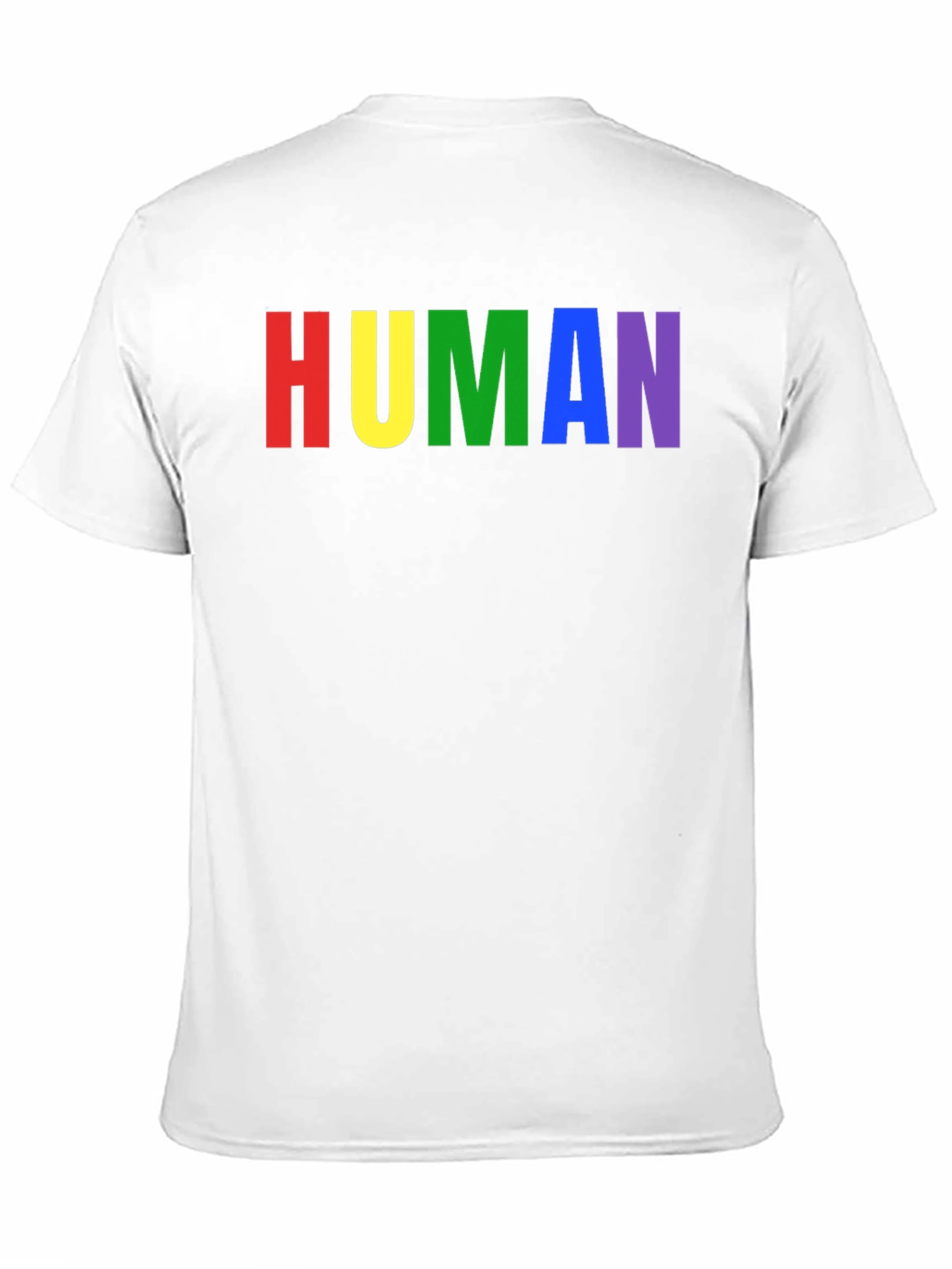 Rainbow HUMAN Graphic Tee - Pride T-Shirt