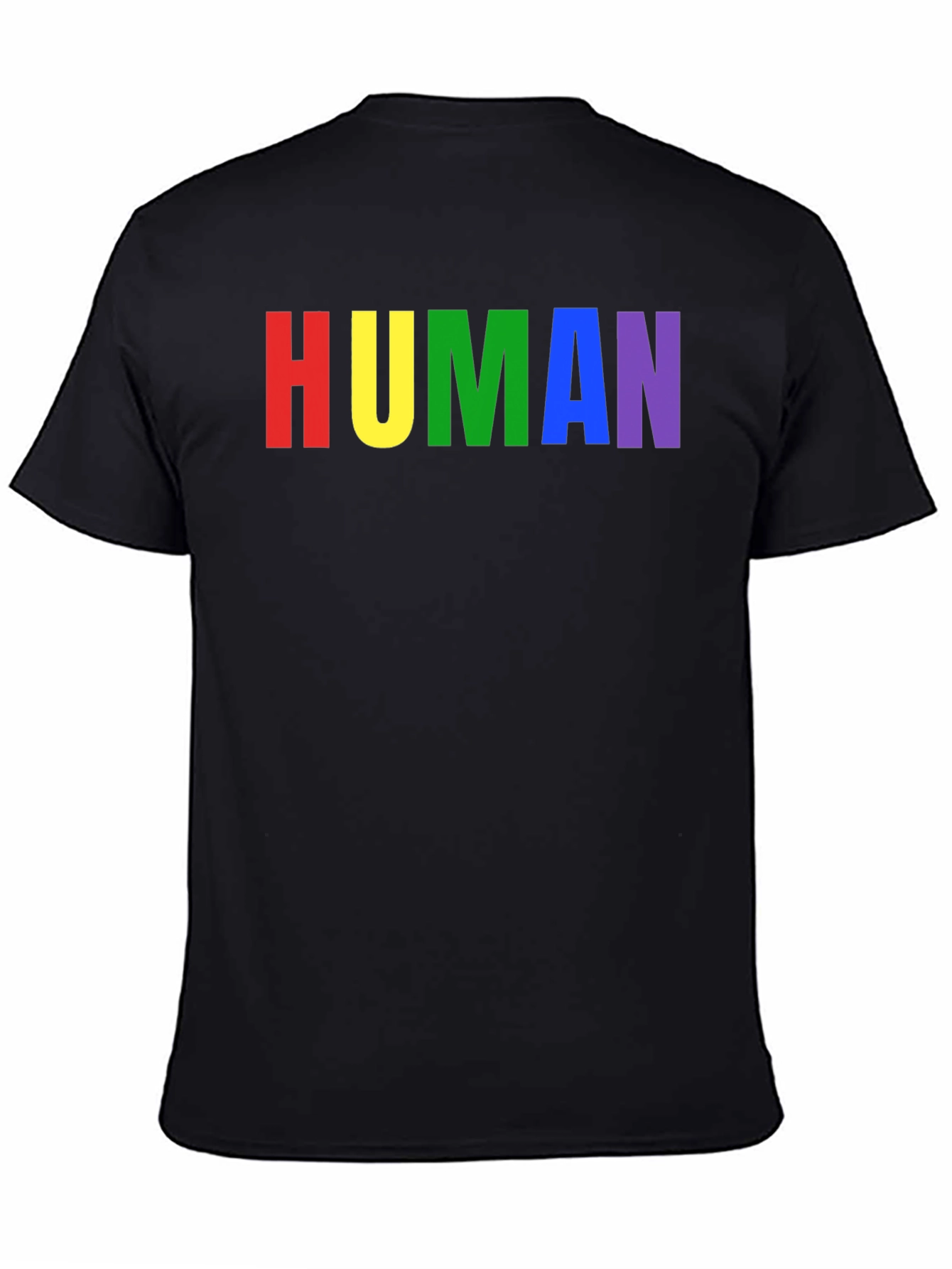 Rainbow HUMAN Graphic Tee - Pride T-Shirt