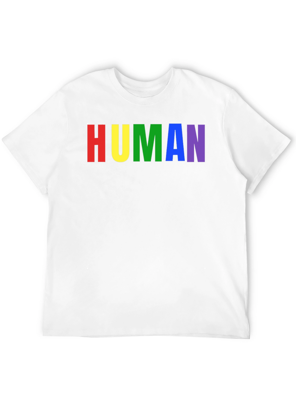 Rainbow HUMAN Graphic Tee - Pride T-Shirt