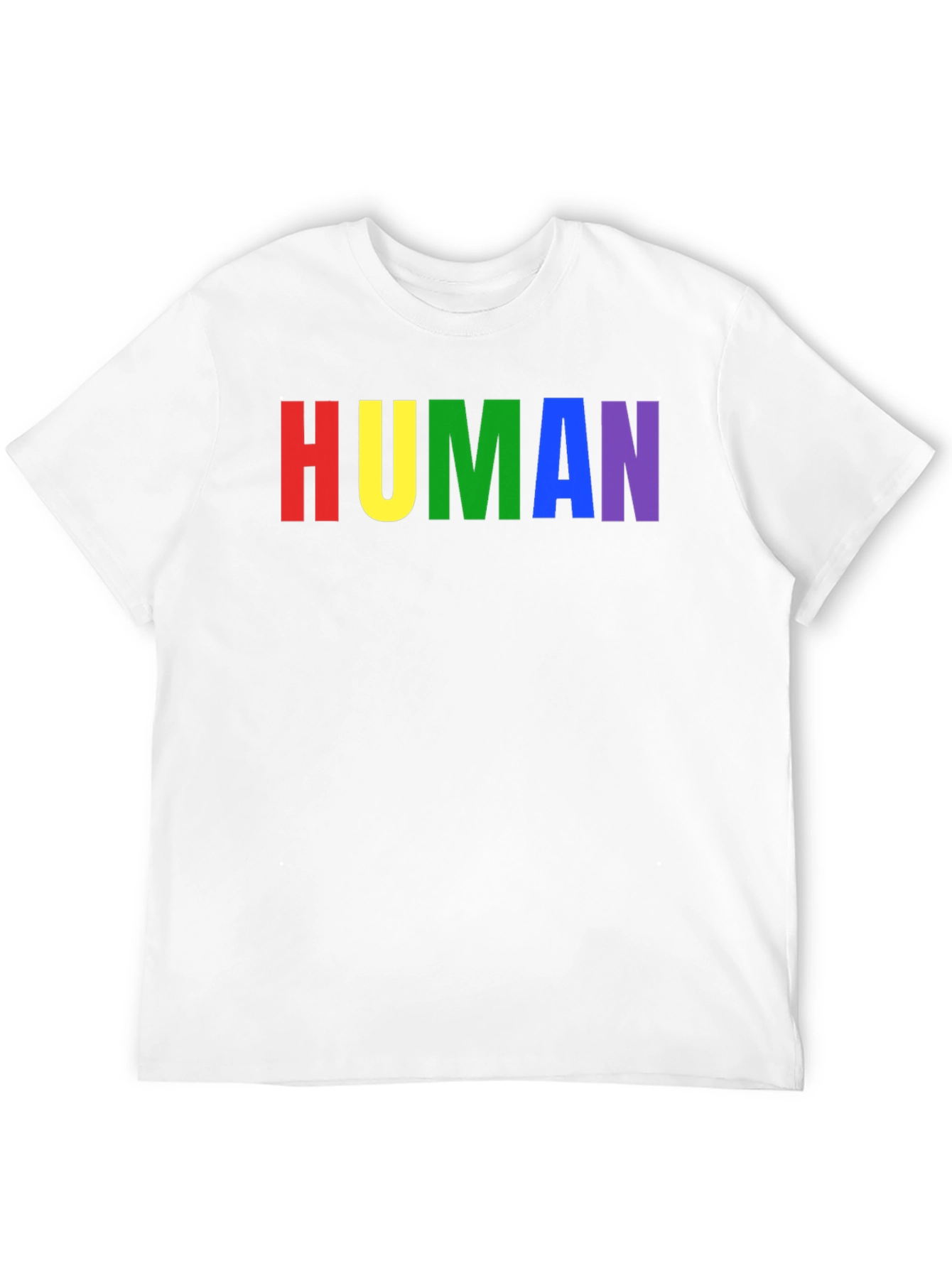 Rainbow HUMAN Graphic Tee - Pride T-Shirt