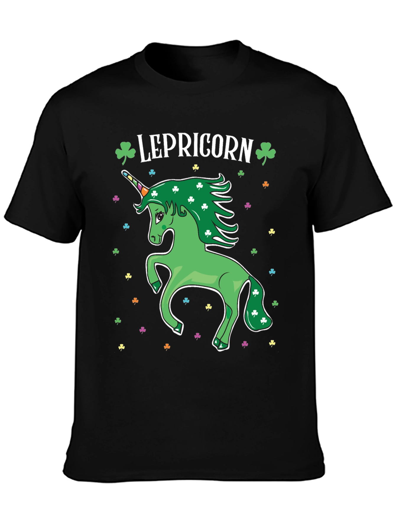 Lepricon Unicorn St. Patricks Day Graphic Tee
