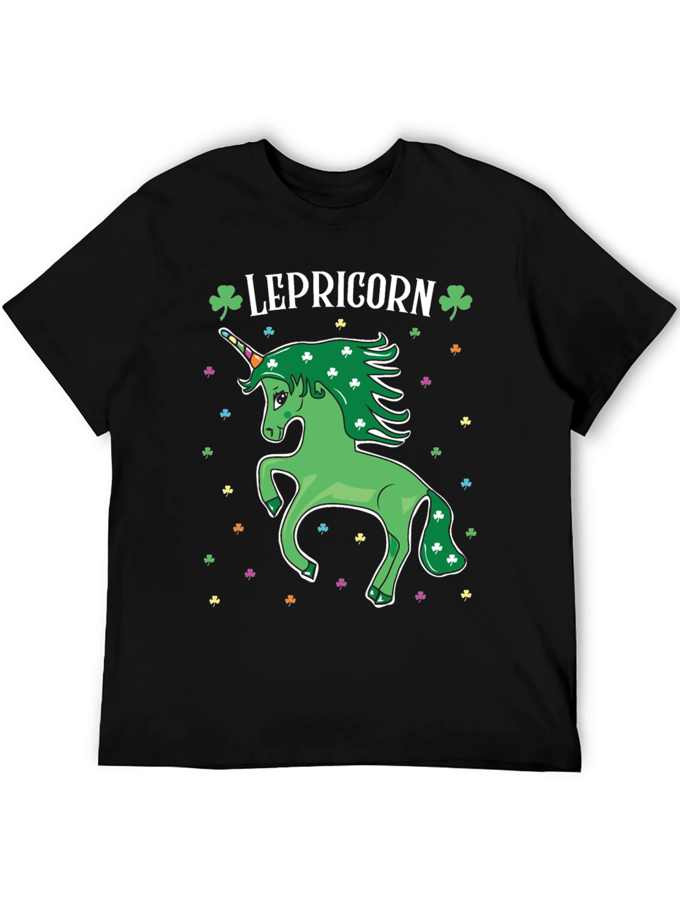 Lepricon Unicorn St. Patricks Day Graphic Tee
