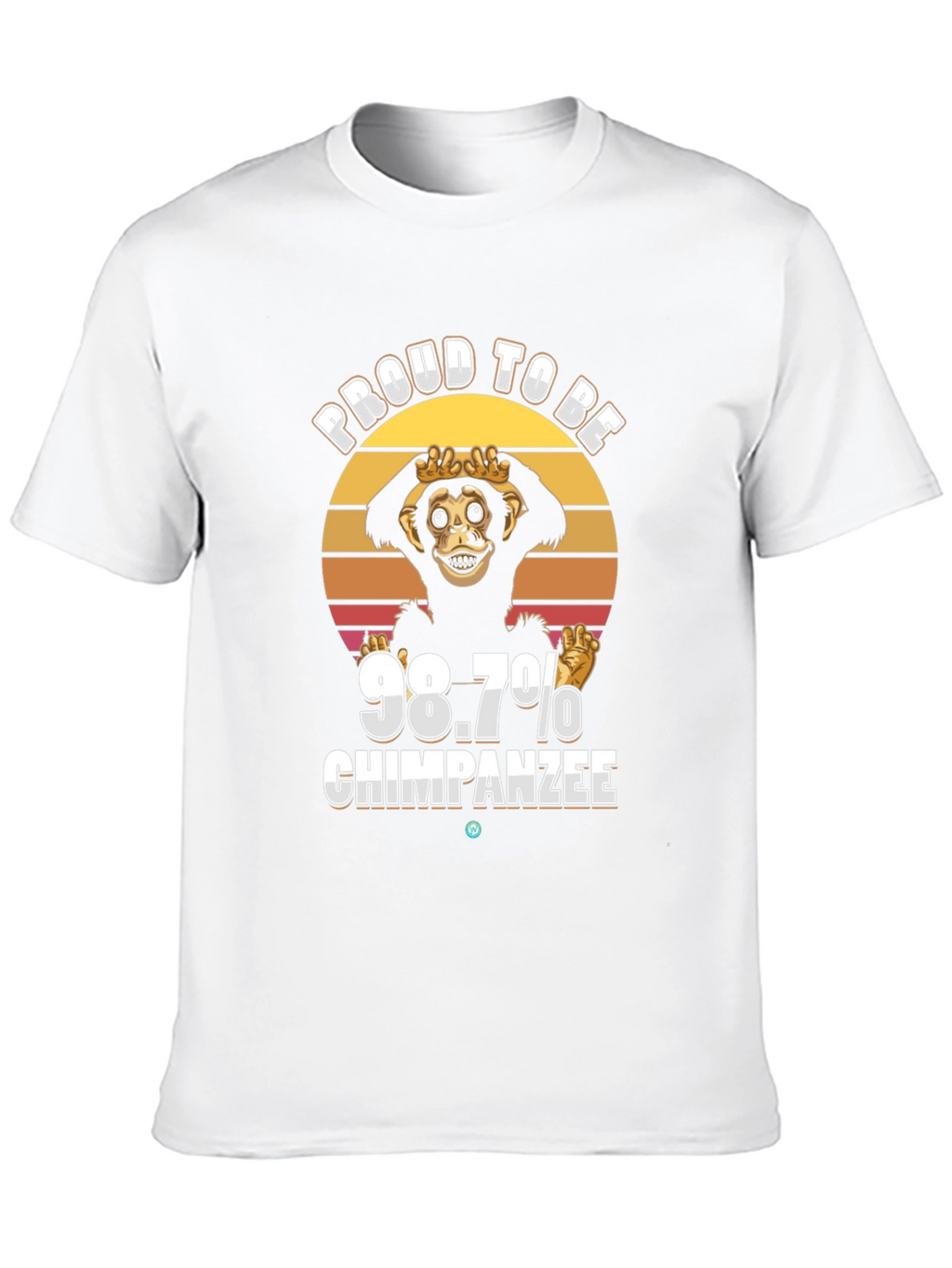 Proud 98.7% Chimpanzee T-Shirt Funny Ape Tee