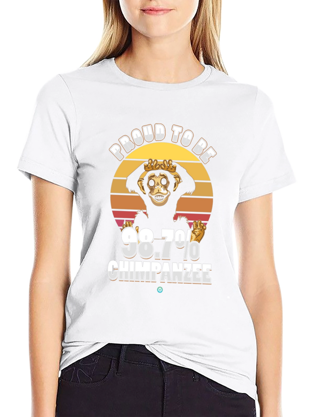 Proud 98.7% Chimpanzee T-Shirt Funny Ape Tee