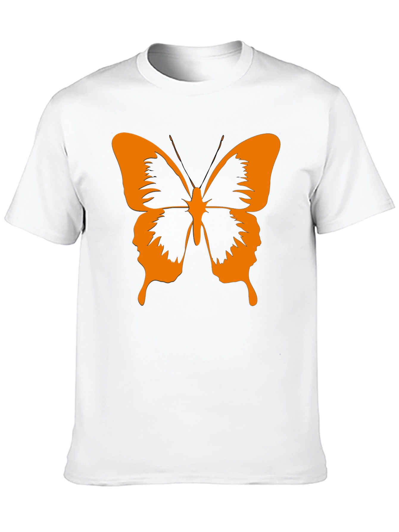 Butterfly Graphic Tee - Stylish Black Cotton T-Shirt