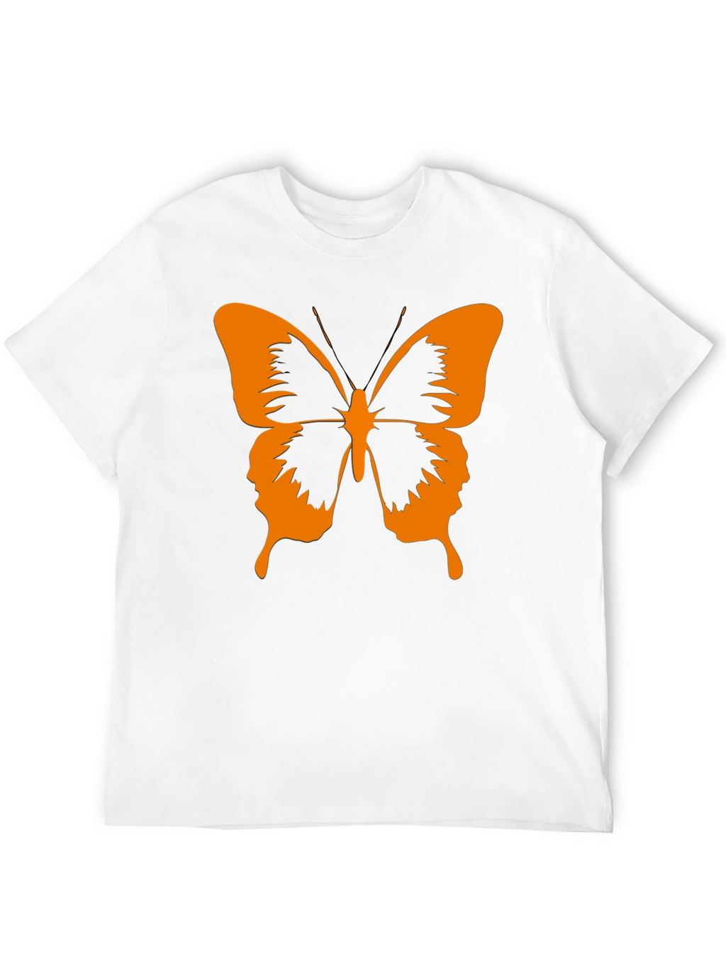Butterfly Graphic Tee - Stylish Black Cotton T-Shirt