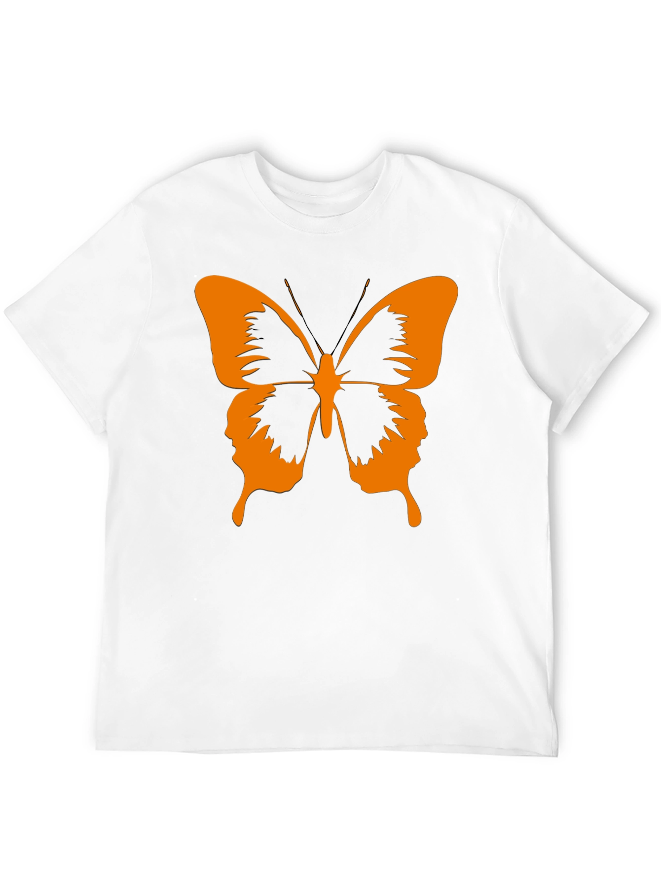 Butterfly Graphic Tee - Stylish Black Cotton T-Shirt