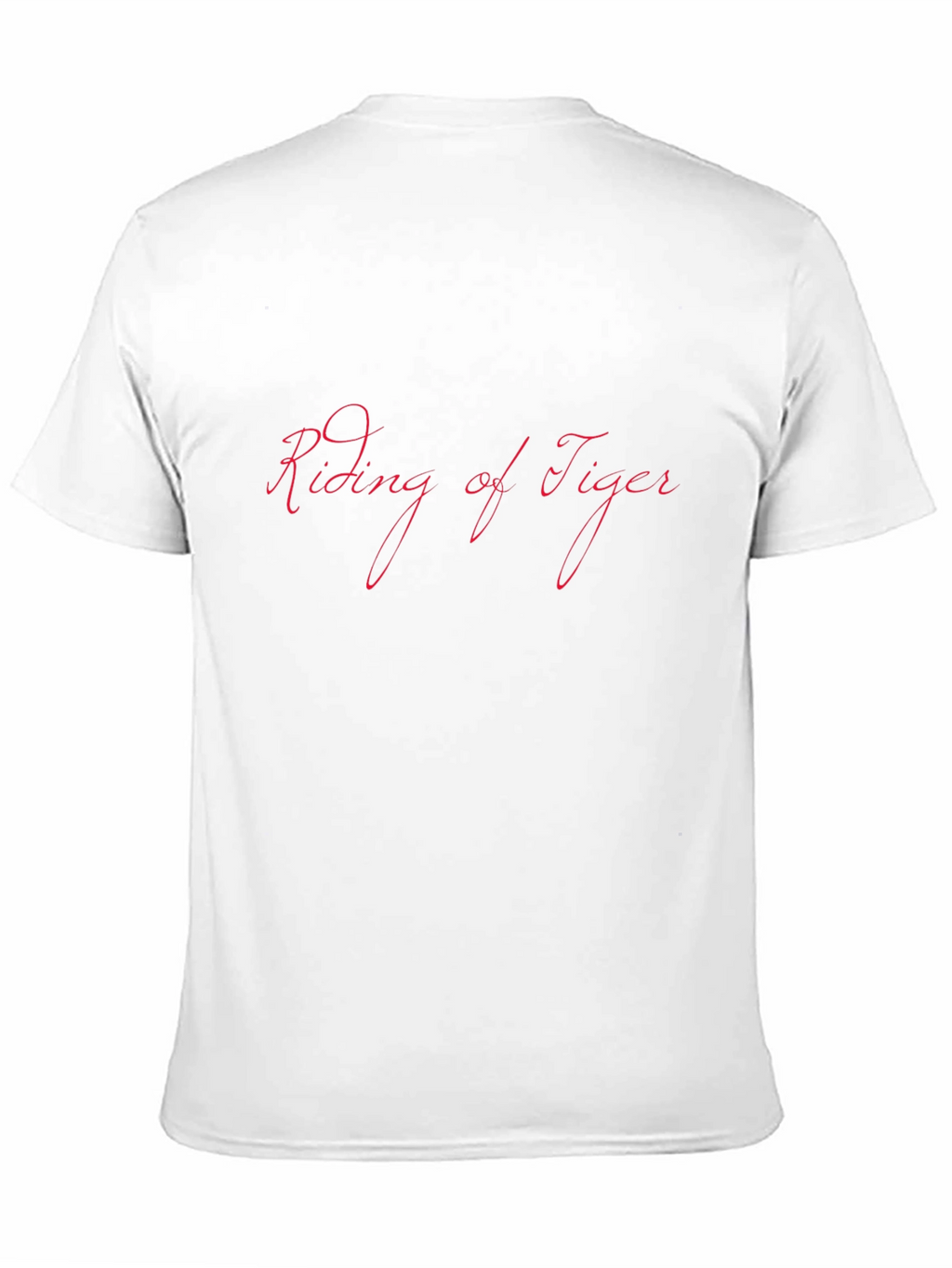 Riding of Tiger Black Graphic Tee Shirt