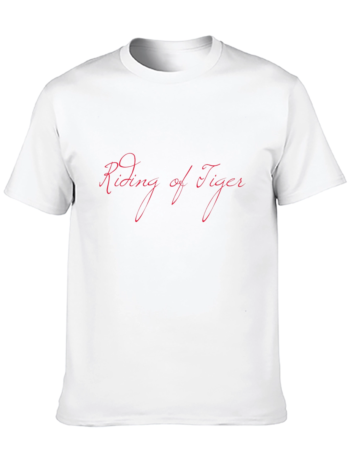 Riding of Tiger Black Graphic Tee Shirt