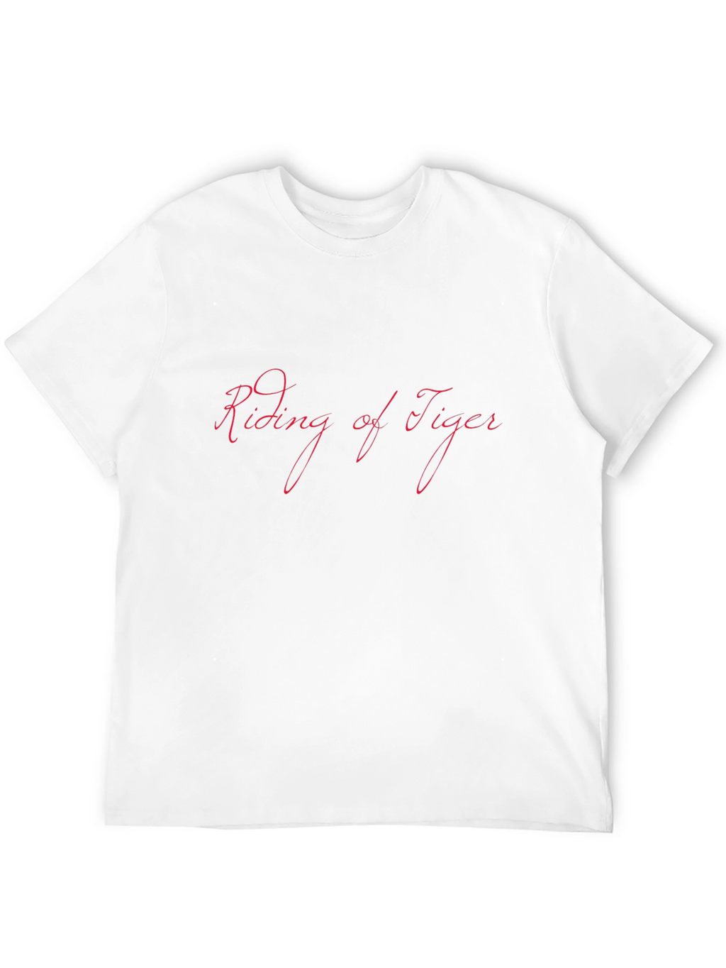 Riding of Tiger Black Graphic Tee Shirt
