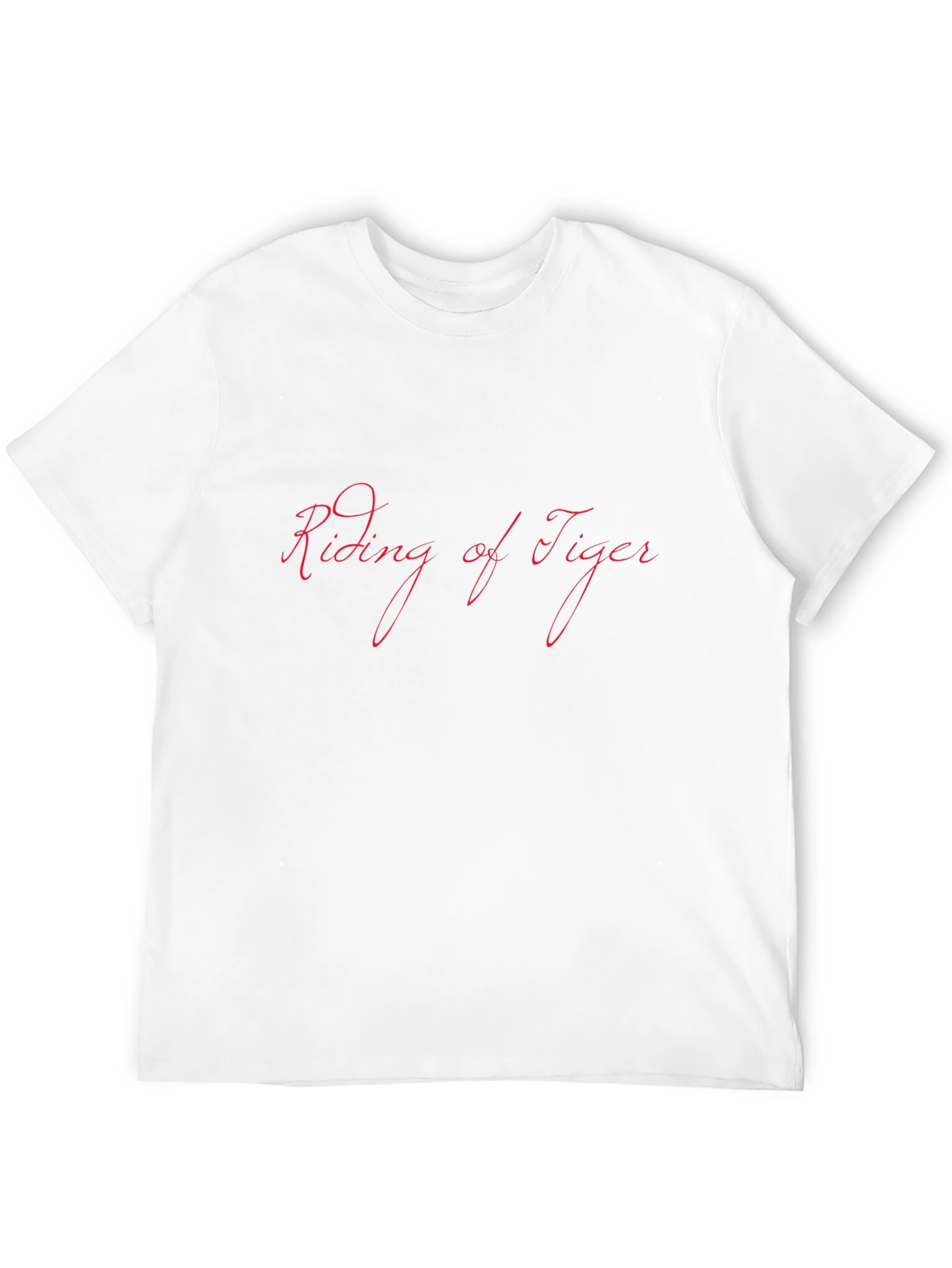 Riding of Tiger Black Graphic Tee Shirt