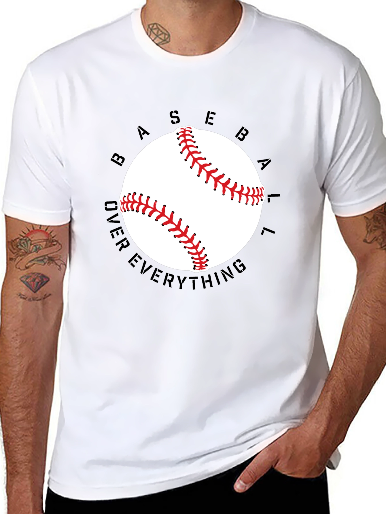 Baseball Over Everything Graphic T-Shirt