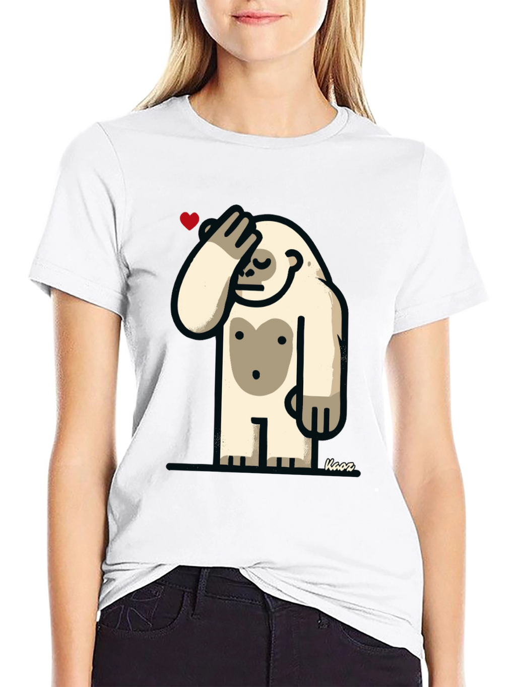 Funny Yeti Heart T-Shirt