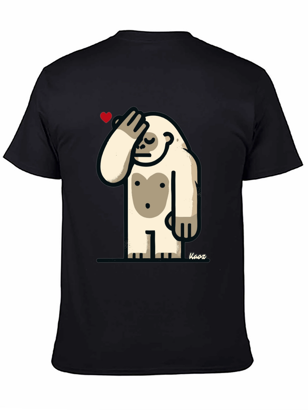 Funny Yeti Heart T-Shirt