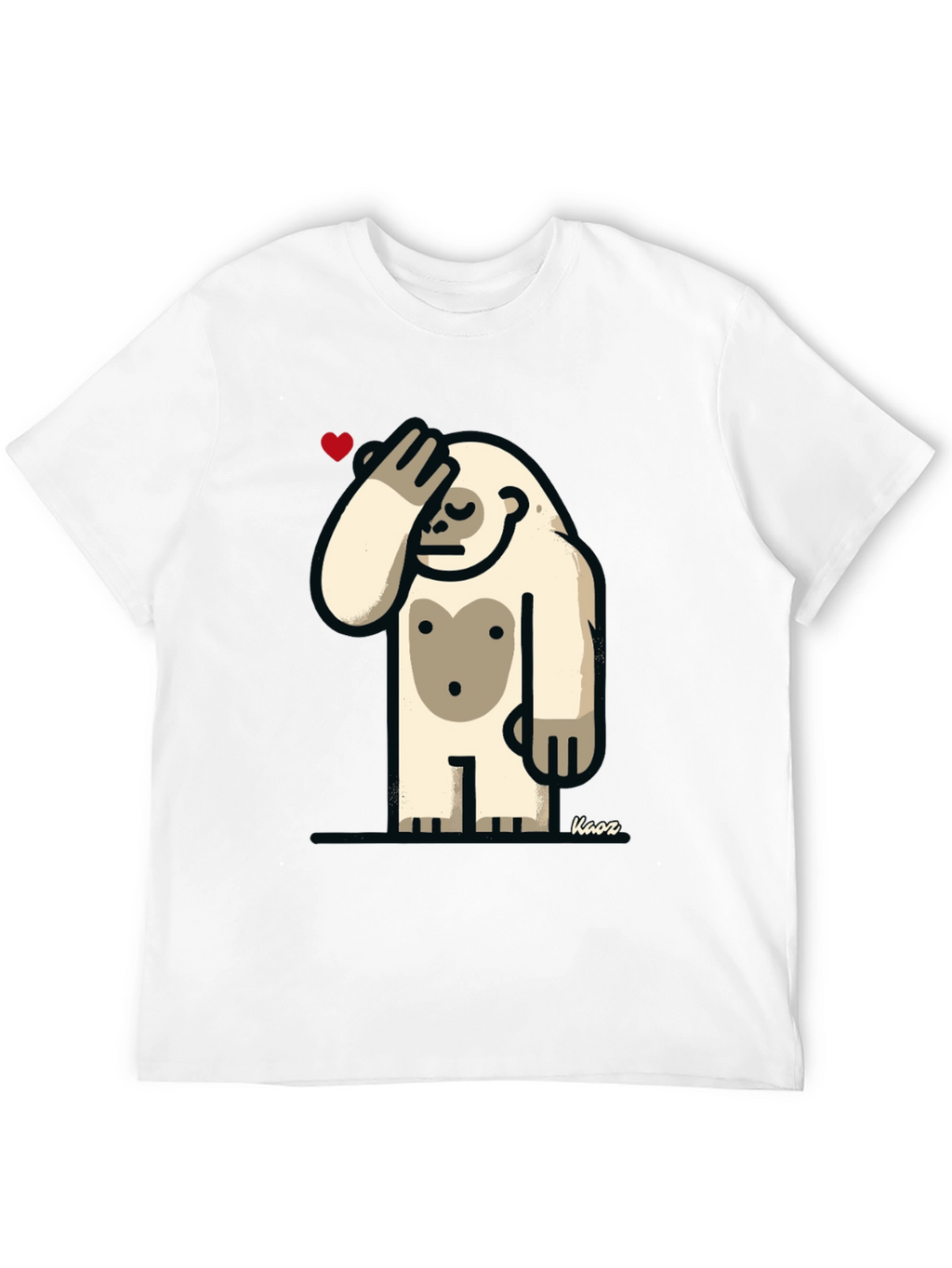 Funny Yeti Heart T-Shirt