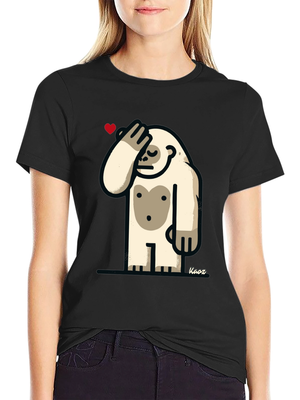 Funny Yeti Heart T-Shirt