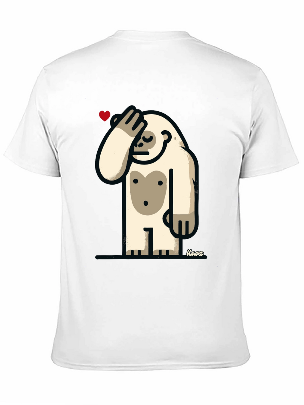 Funny Yeti Heart T-Shirt