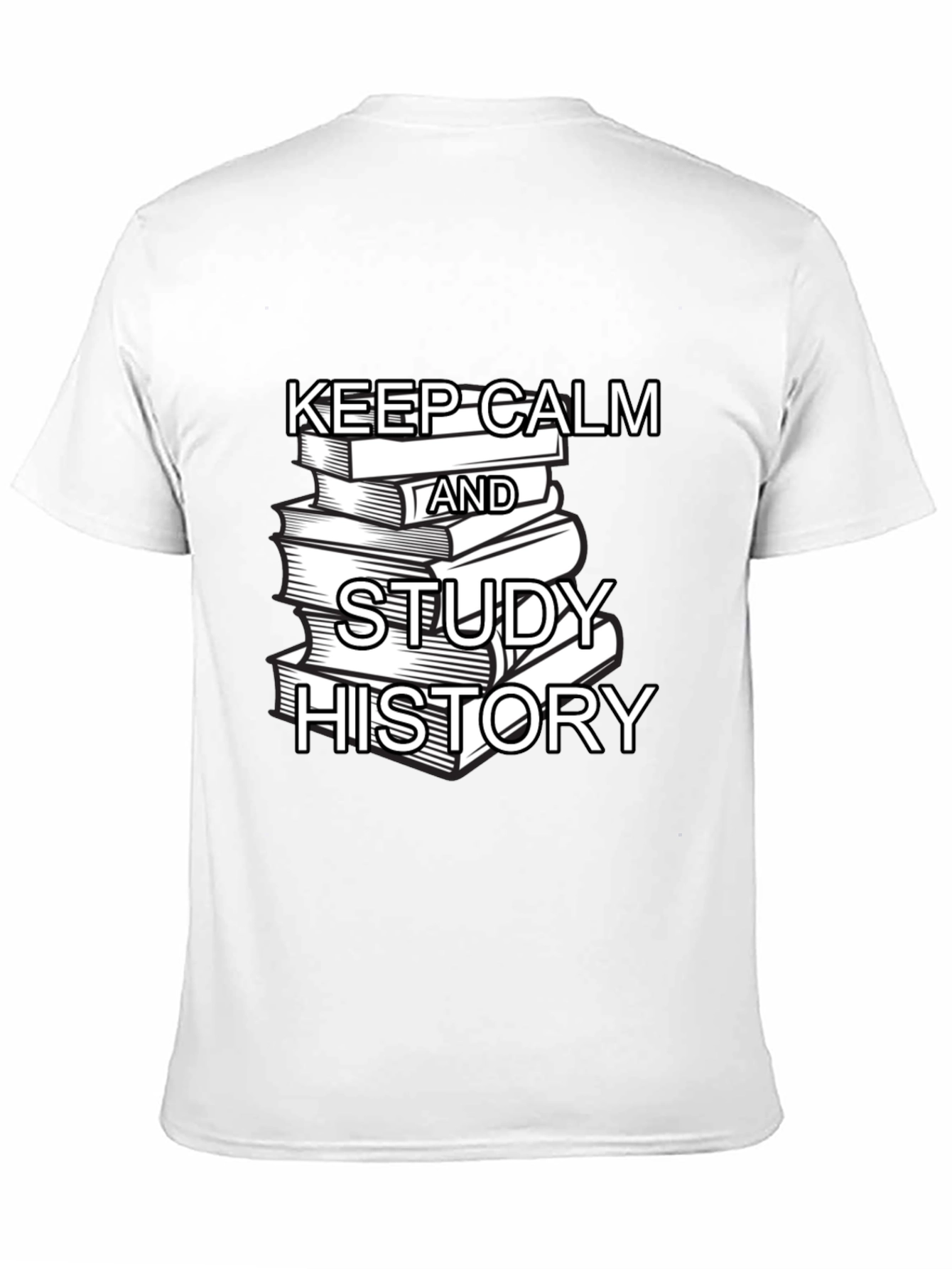 Keep Calm and Study History Black T-Shirt